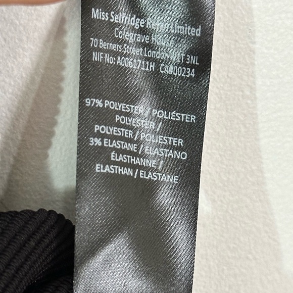 Miss Selfridge Black Midi Dress - Picture 2 of 6